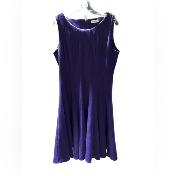 Calvin Klein Deep Purple Sleeveless Dress - Picture 1 of 4